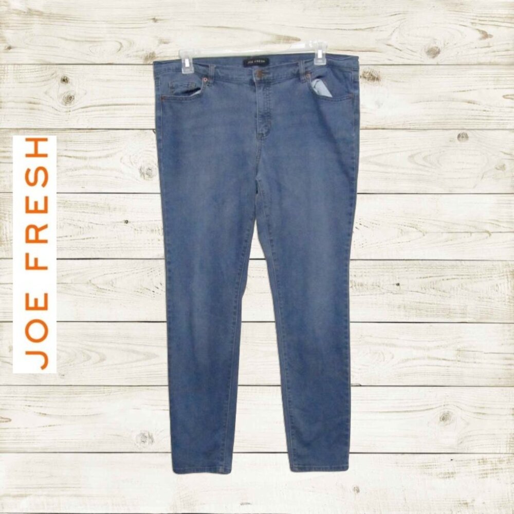 Joe Fresh womens jeggings size 16 stretch denim mid wash